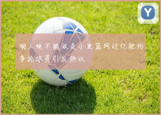 湖人绝不能放走小里篮网过亿肥约争抢球员引发热议